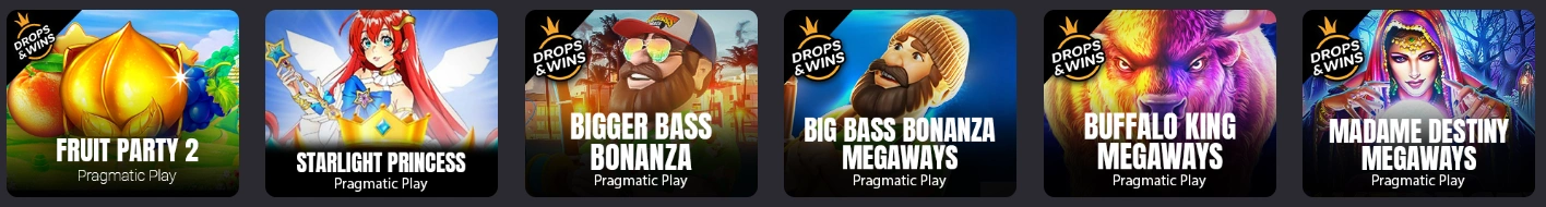 Top slot games at Donbet including NetEnt and Pragmatic Play titles